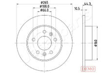 Brzdový kotúč JAPANPARTS DP-0707C