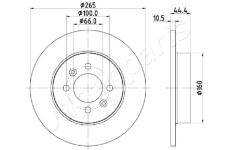 Brzdový kotúč JAPANPARTS DP-0708