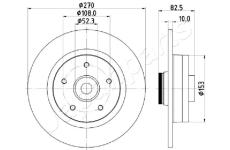 Brzdový kotúč JAPANPARTS DP-0710