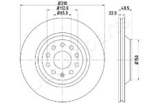 Brzdový kotúč JAPANPARTS DP-0903