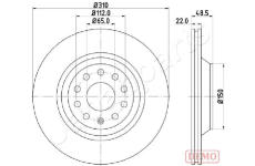 Brzdový kotúč JAPANPARTS DP-0903C