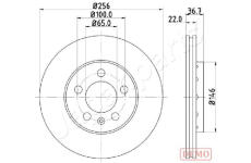 Brzdový kotúč JAPANPARTS DP-0904C