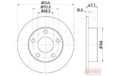 Brzdový kotúč JAPANPARTS DP-0905C