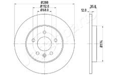 Brzdový kotúč JAPANPARTS DP-0908