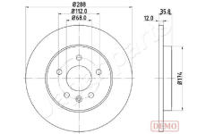 Brzdový kotúč JAPANPARTS DP-0908C