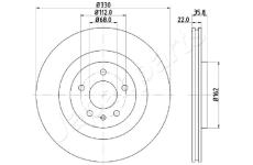 Brzdový kotúč JAPANPARTS DP-0911