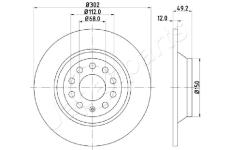 Brzdový kotúč JAPANPARTS DP-0915