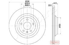 Brzdový kotúč JAPANPARTS DP-0916C