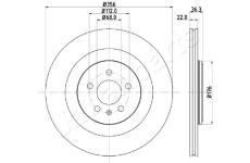 Brzdový kotúč JAPANPARTS DP-0917