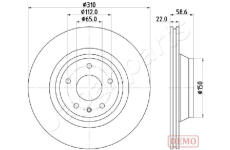 Brzdový kotúč JAPANPARTS DP-0919C