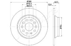 Brzdový kotúč JAPANPARTS DP-0920