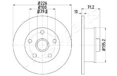 Brzdový kotúč JAPANPARTS DP-0923