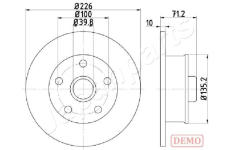 Brzdový kotúč JAPANPARTS DP-0923C