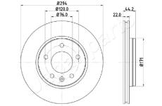 Brzdový kotúč JAPANPARTS DP-0925