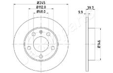 Brzdový kotúč JAPANPARTS DP-0929