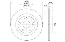 Brzdový kotúč JAPANPARTS DP-427