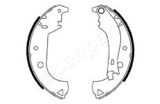 Sada brzdových čeľustí JAPANPARTS GF-0206AF