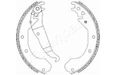 Sada brzdových čeľustí JAPANPARTS GF-0404AF