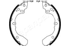 Sada brzdových čelistí JapanParts GF-K12AF