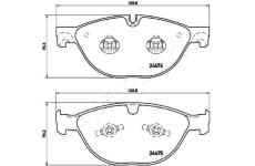 Sada brzdových platničiek kotúčovej brzdy JAPANPARTS PA-0347AF