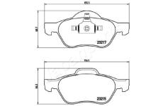 Sada brzdových platničiek kotúčovej brzdy JAPANPARTS PA-0712AF