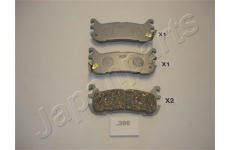 Sada brzdových destiček, kotoučová brzda JAPANPARTS PP-396AF