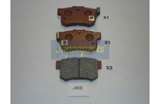 Sada brzdových destiček, kotoučová brzda JAPANPARTS PP-408AF