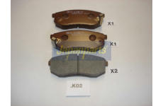 Sada brzdových destiček, kotoučová brzda JAPANPARTS PP-K02AF