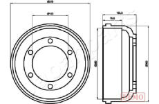 Brzdový buben JAPANPARTS TA-0317C