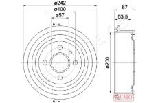 Brzdový bubon JAPANPARTS TA-0402C