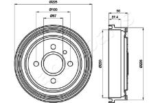 Brzdový bubon JAPANPARTS TA-0403