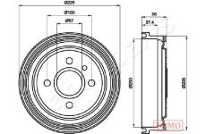 Brzdový bubon JAPANPARTS TA-0403C