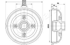 Brzdový bubon JAPANPARTS TA-0407