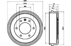 Brzdový bubon JAPANPARTS TA-0410