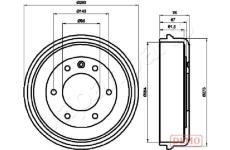 Brzdový bubon JAPANPARTS TA-0410C