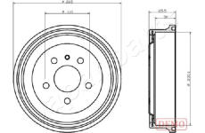 Brzdový bubon JAPANPARTS TA-0413C