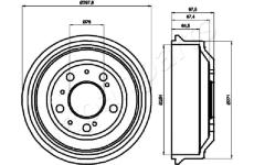 Brzdový bubon JAPANPARTS TA-0605