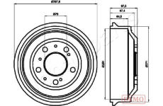 Brzdový bubon JAPANPARTS TA-0605C
