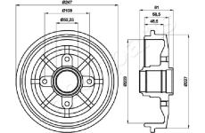 Brzdový bubon JAPANPARTS TA-0609