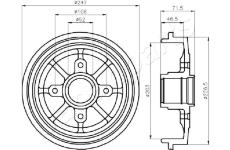 Brzdový bubon JAPANPARTS TA-0610