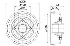 Brzdový bubon JAPANPARTS TA-0709