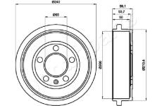 Brzdový bubon JAPANPARTS TA-0900