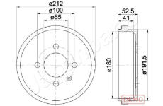 Brzdový bubon JAPANPARTS TA-0912C