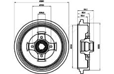 Brzdový bubon JAPANPARTS TA-0913