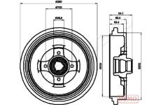 Brzdový bubon JAPANPARTS TA-0913C