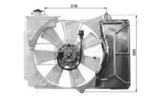 Ventilátor chladenia motora JAPANPARTS VNT151825