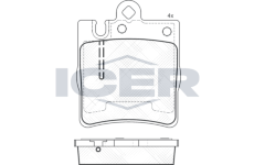 Sada brzdových destiček, kotoučová brzda ICER 181312-202