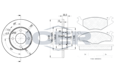 Souprava brzd, koutocova brzda ICER 30460-3300