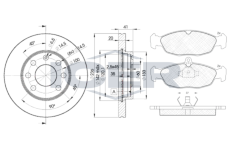 Souprava brzd, koutocova brzda ICER 30858-1440