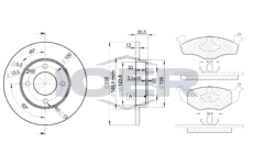 Souprava brzd, koutocova brzda ICER 31178-3300